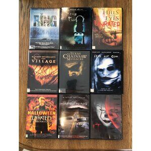 9 DVD Horror Movie Collection The Ring, Halloween, IT, The Hills Have Eyes